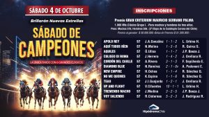 Lee más sobre el artículo Inscritos del Gran Criterium 2025 con montas confirmadas